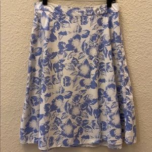 Banana Republic FS Floral Skirt Sz 6